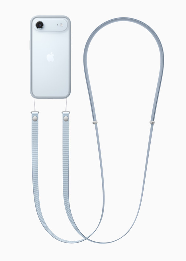 ภาพแสดง iPhone Air ที่ติดสายสะพายข้างใหม่