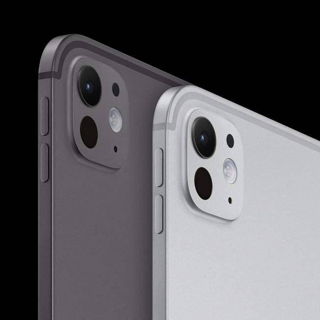 El nuevo iPad Pro en negro espacial y en plata.