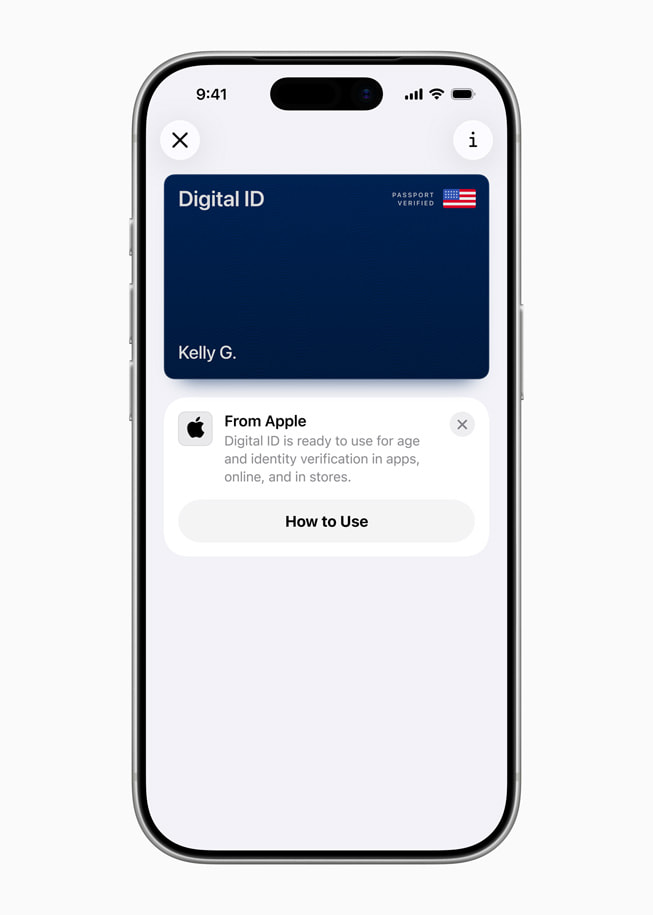 The Digital ID in Wallet experience is shown on iPhone 17 Pro.