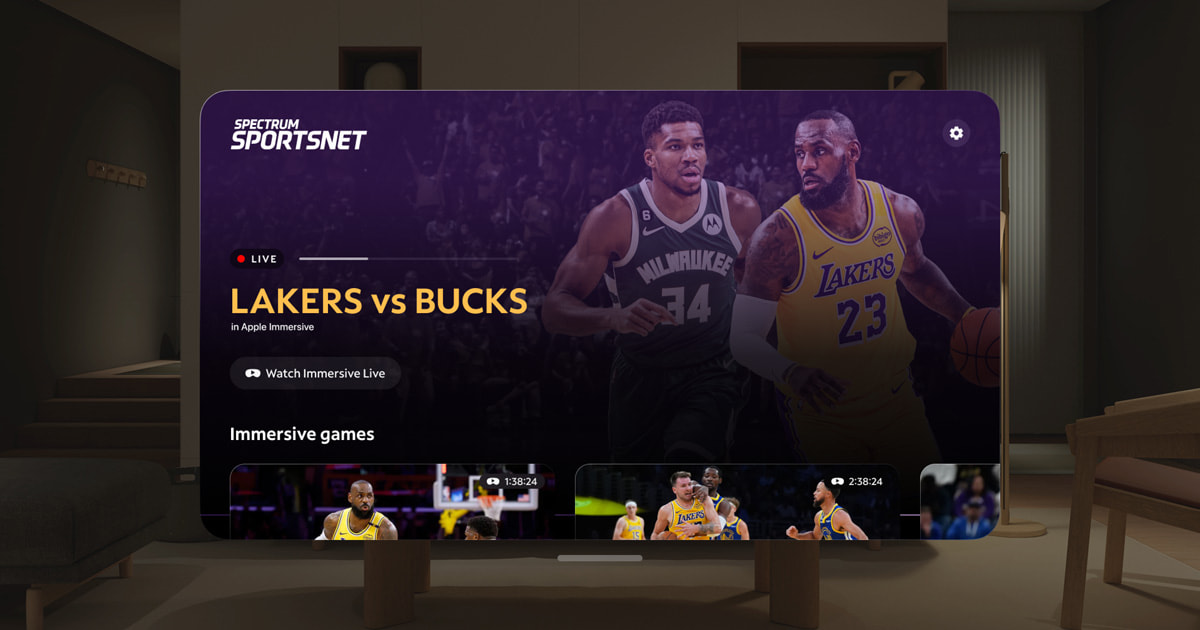 Spectrum Front Row tips off January 9 on Apple Vision Pro