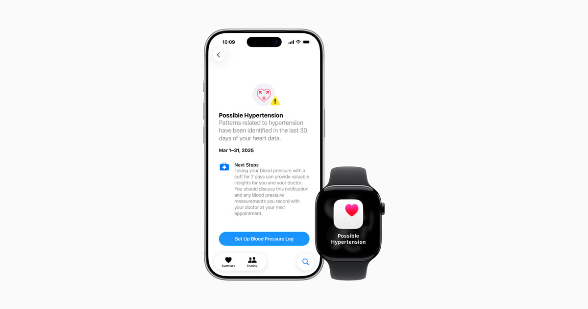 Hypertension notifications available today on Apple Watch - Apple (IL)