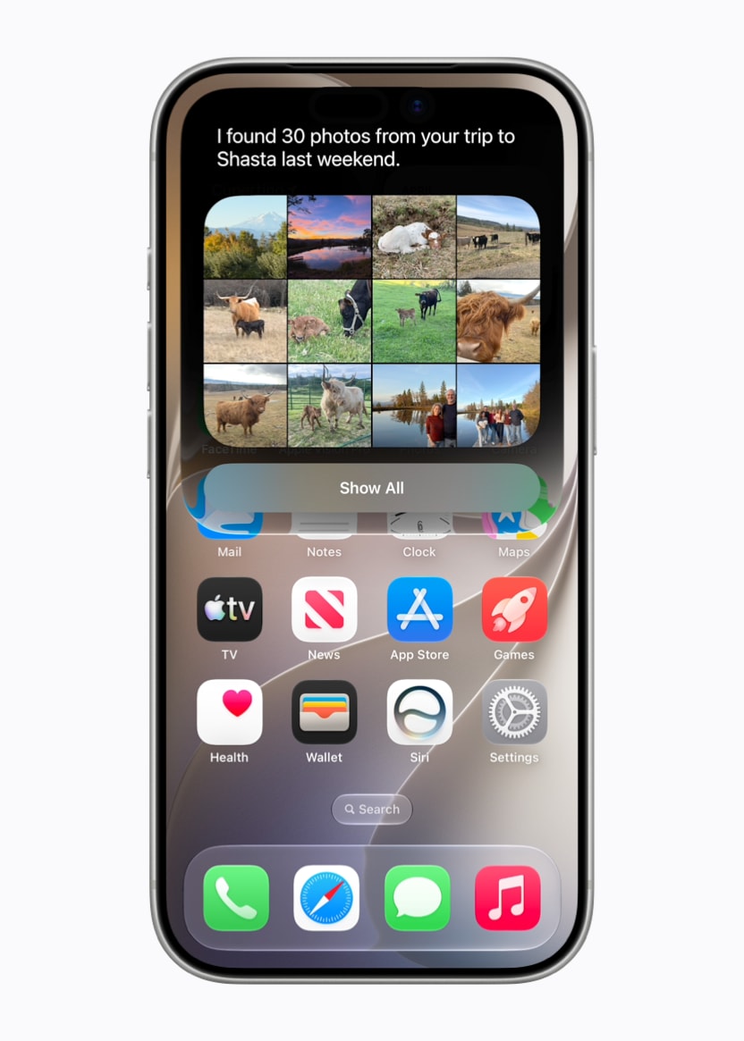 Az iPhone Fotók appjában egy elkészült fotó kompozícióját igazítják utólag