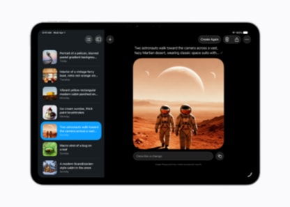 Apple Intelligence Image Playground interface
