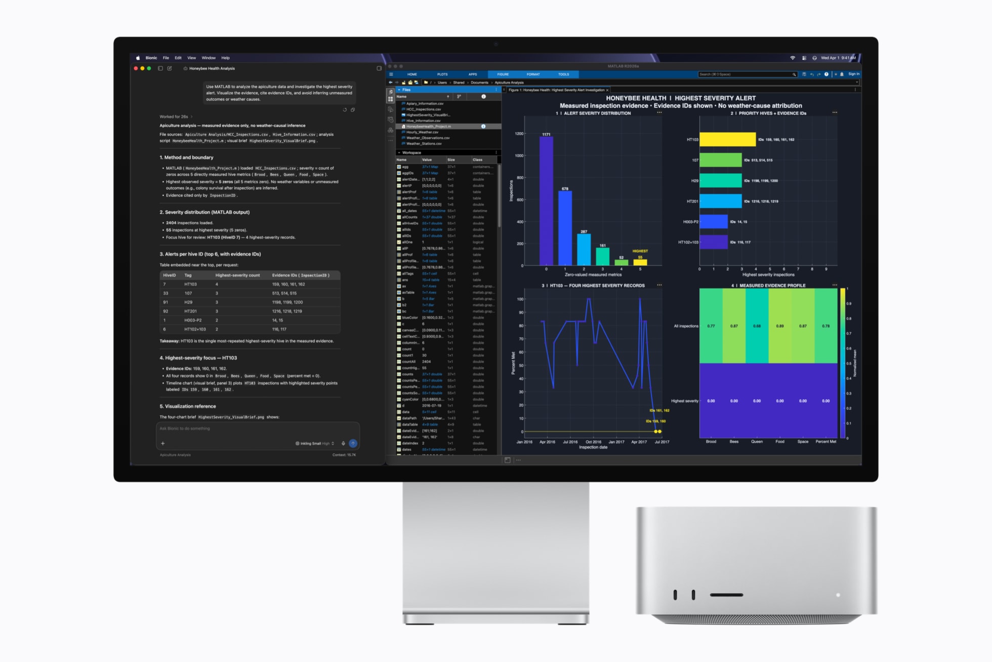M5 Ultra Mac Studio running LM Studio for local AI workflows