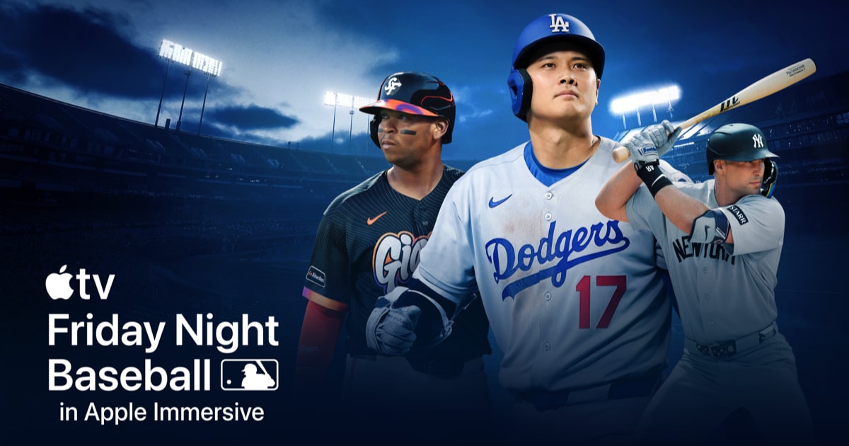 Apple e MLB anunciam o calendário de setembro do “Noite de beisebol ao vivo”