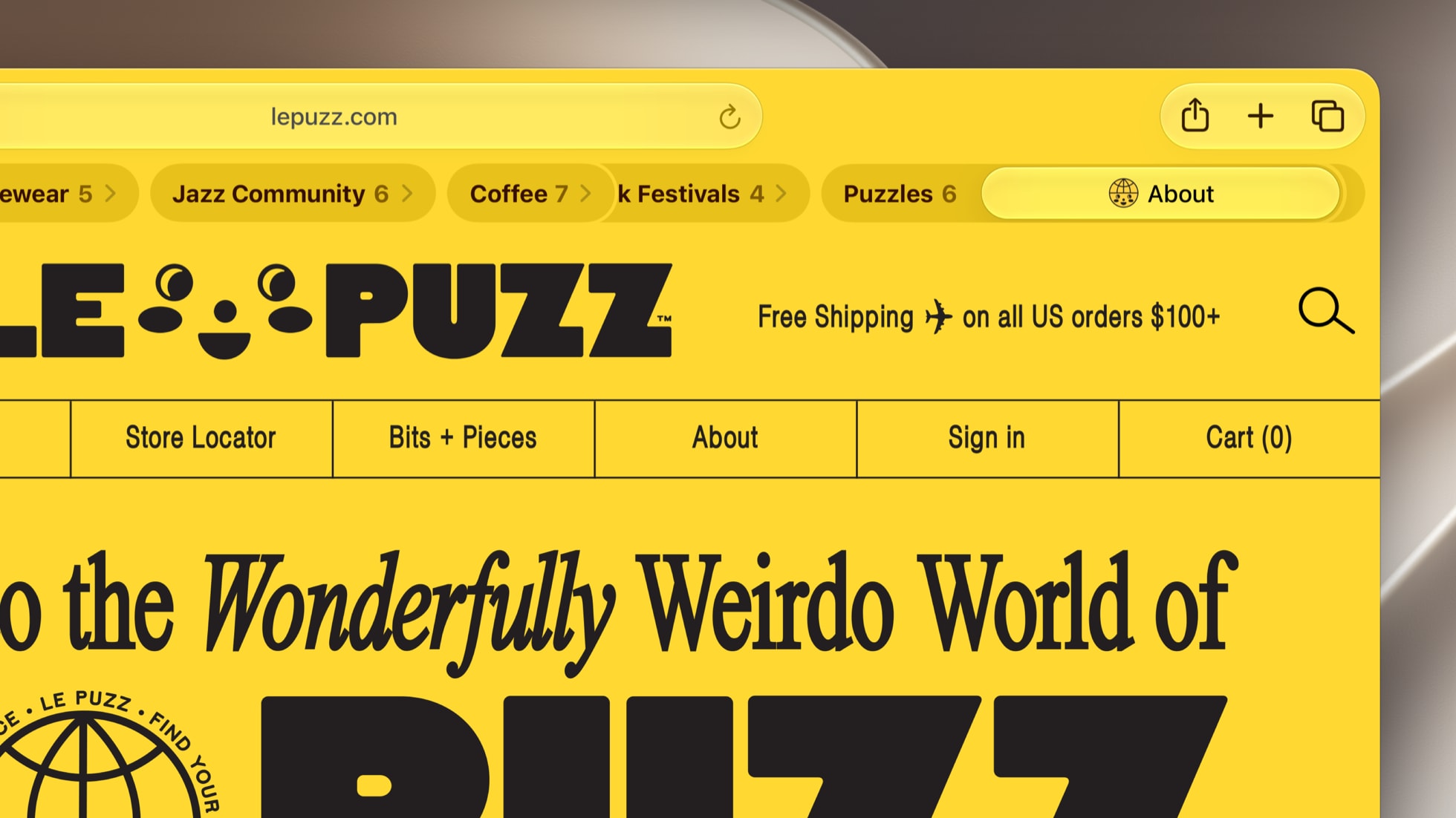 In Safari, a user’s tabs are automatically organised into topics, including “Jazz Community,” “Coffee,” “Puzzles,” and more.
