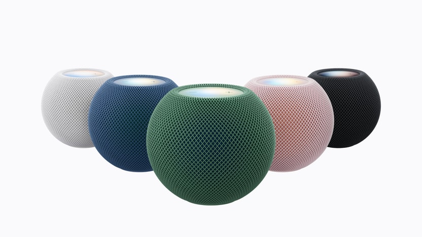 HomePod mini 2の5色のカラーラインナップ