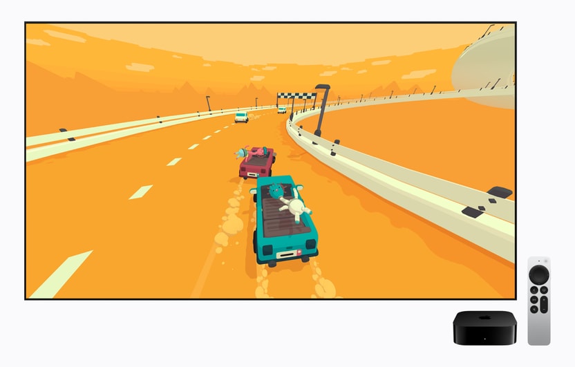 Apple TV 4KでApple Arcadeのゲームを遊ぶ画面