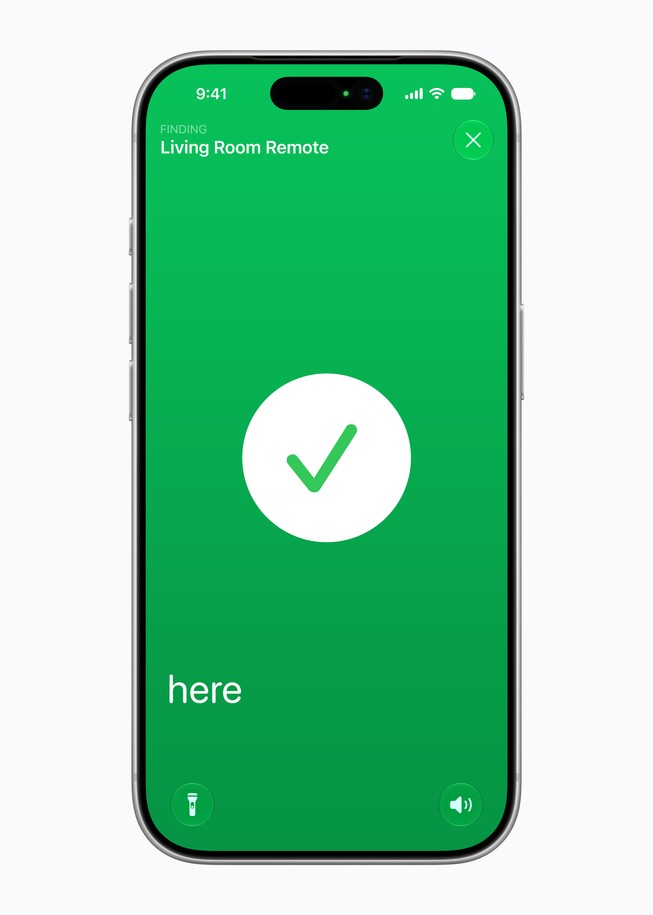 An iPhone 18 Pro screen shows Find My locating a Siri Remote, with the message 
