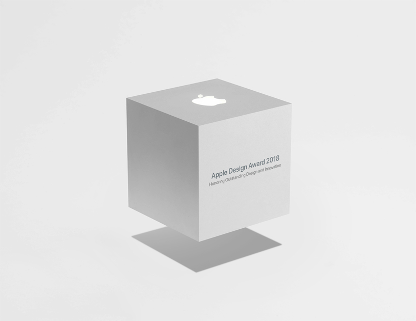 Image of the Cube Award logo for the Apple Design Awards