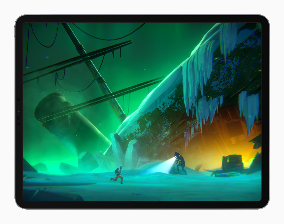 Le jeu « Little Orpheus » affiché sur un iPad Pro.