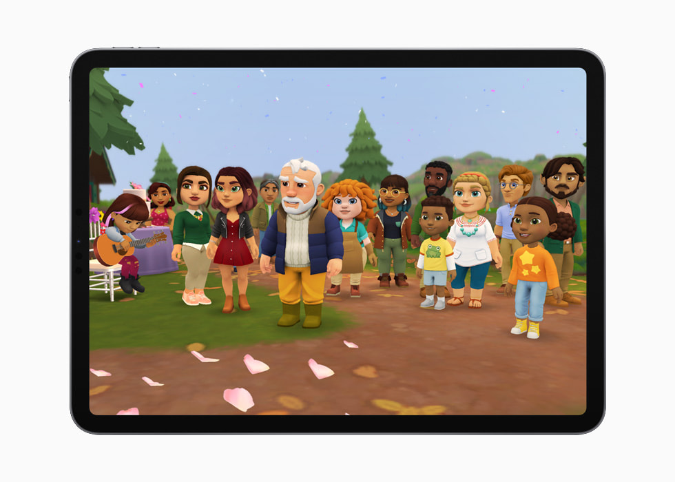 Le jeu Wylde Flowers exécuté sur un iPad Pro argent.