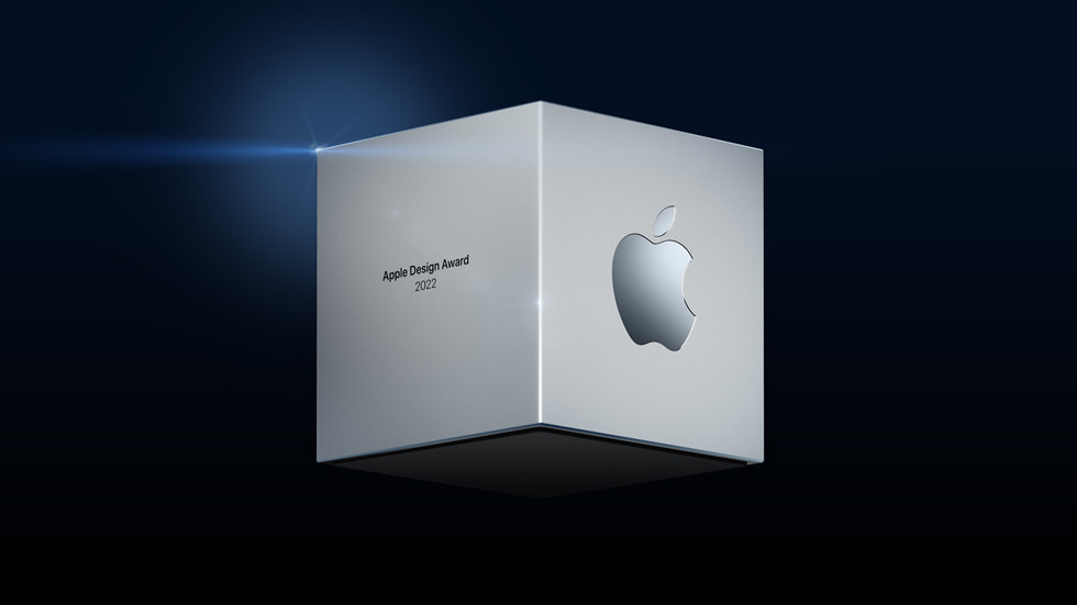 2022年Apple Design Awardsのキューブ。