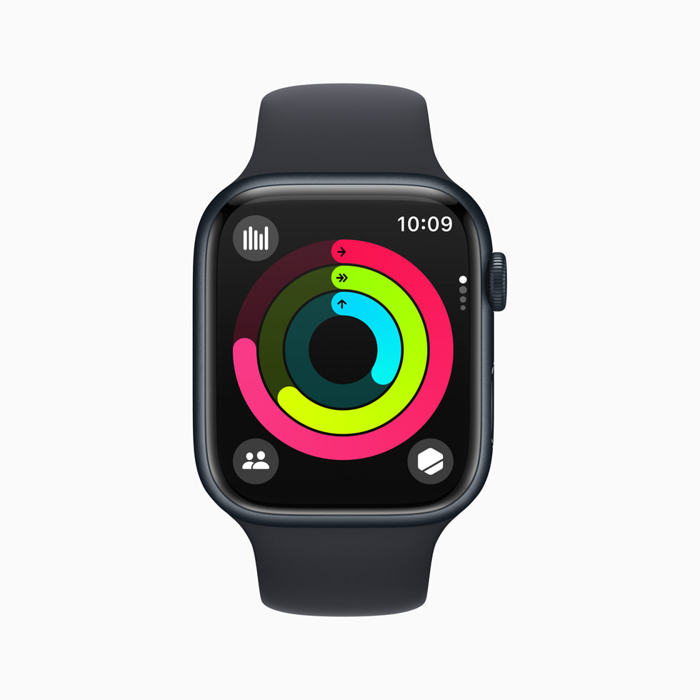 La app Actividad en un Apple Watch Series 8.