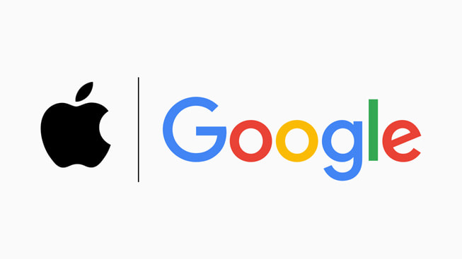 Logos d’Apple et de Google.