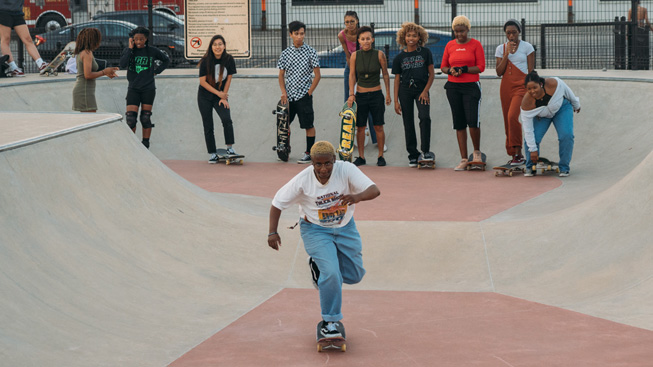 シカゴのスケーター集団 froSkate のポートレート。