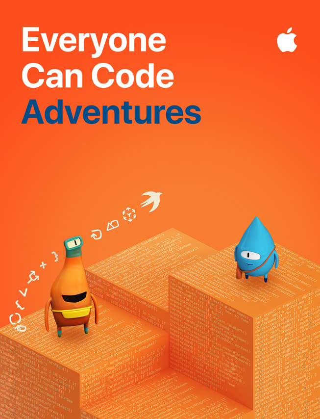 An image of the “Everyone Can Code Adventures” student guide.