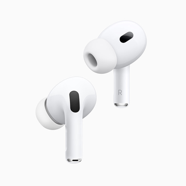 The low-distortion audio driver and custom amplifier on the second-generation AirPods Pro.