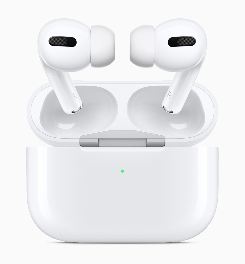 AirPods Pro with charging case.