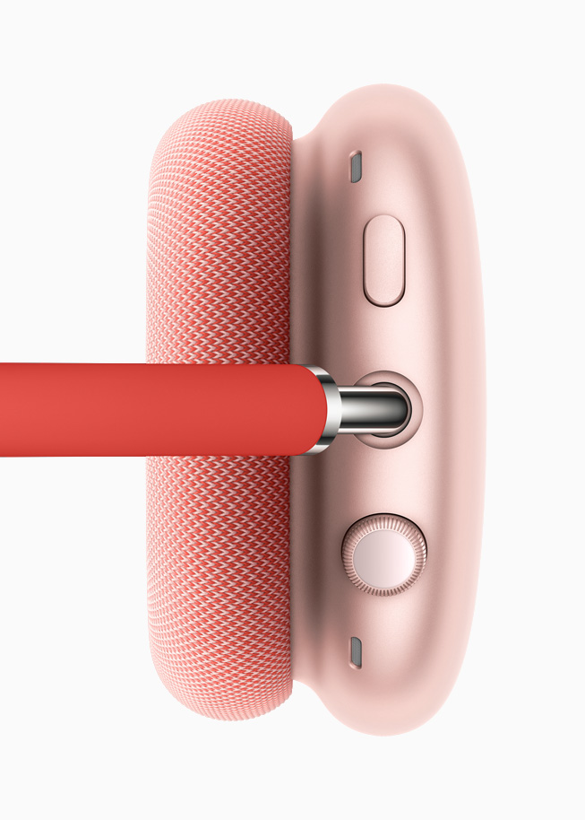 The Digital Crown and noise control button on AirPods Max.