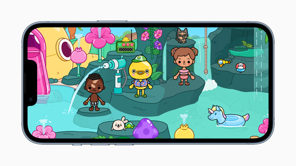 Escena de la app para niños Toca Life World, desarrollada por Toca Boca.