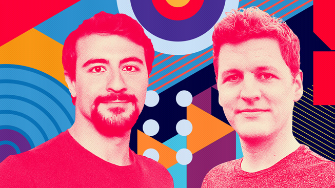 Fares Ksebati and Adam Oxner, co-founders of MySwimPro.