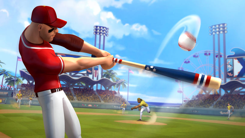 « Ballistic Baseball » de Gameloft sur Apple Arcade.