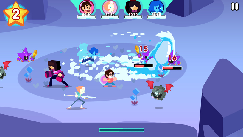 « Steven Universe: Unleash the Light » de Cartoon Network sur Apple Arcade.