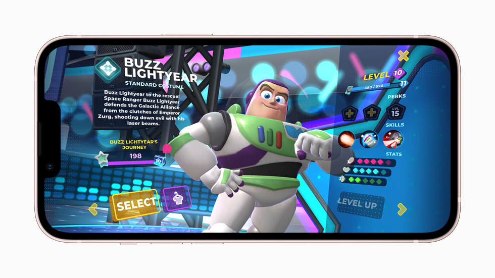 Buzz l’Éclair est l’un des personnages disponibles dans « Disney Melee Mania ».