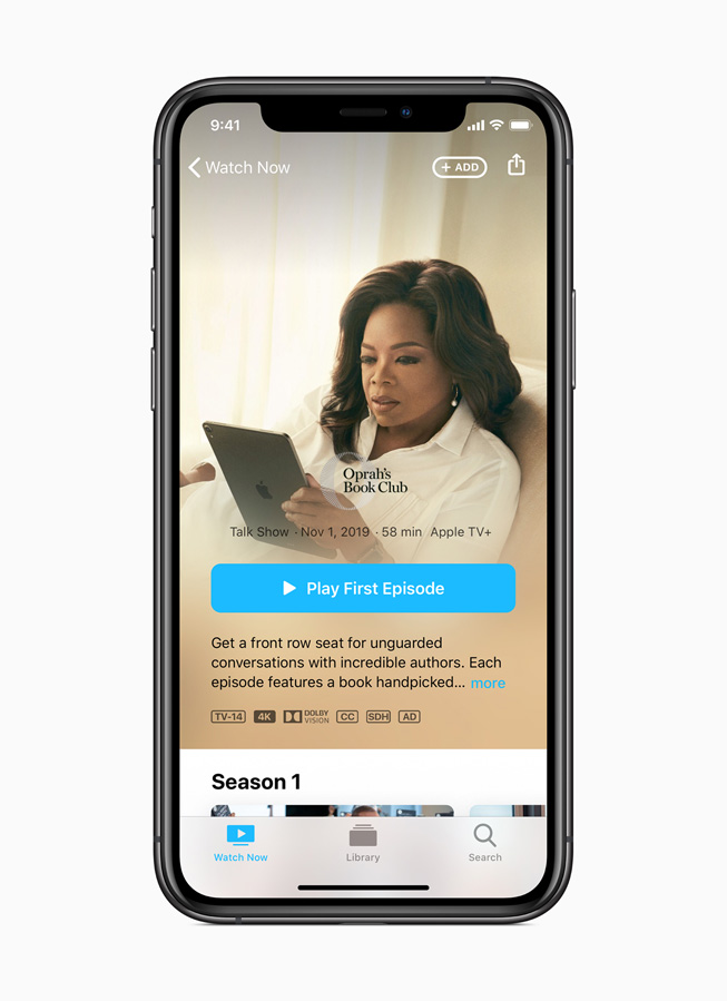 Oprah's Book Club on Apple TV+.