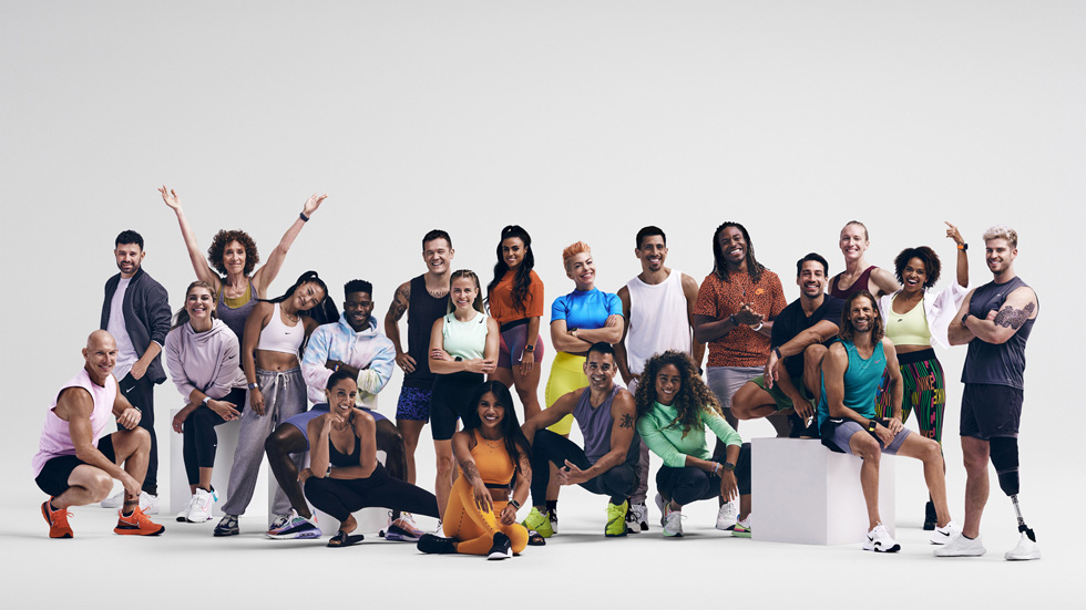 The full Apple Fitness+ trainer team. 