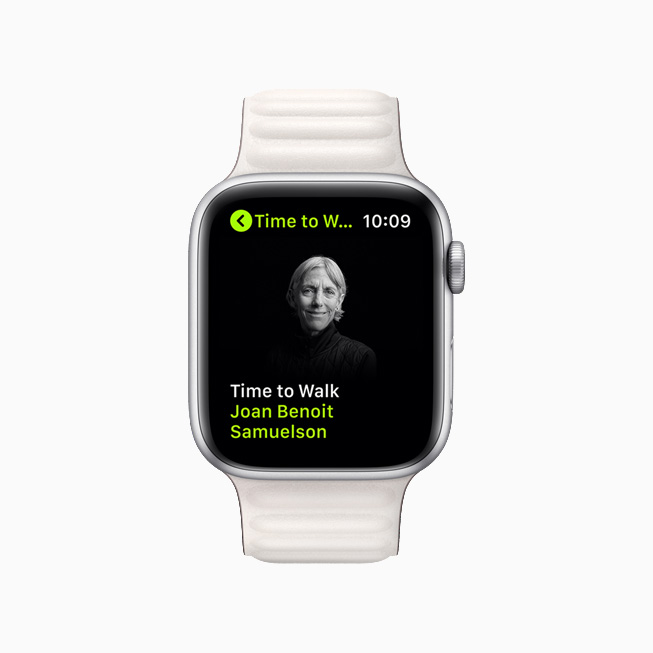 Joan Benoit Samuelson on a new Time to Walk episode on Apple Watch Series 6.