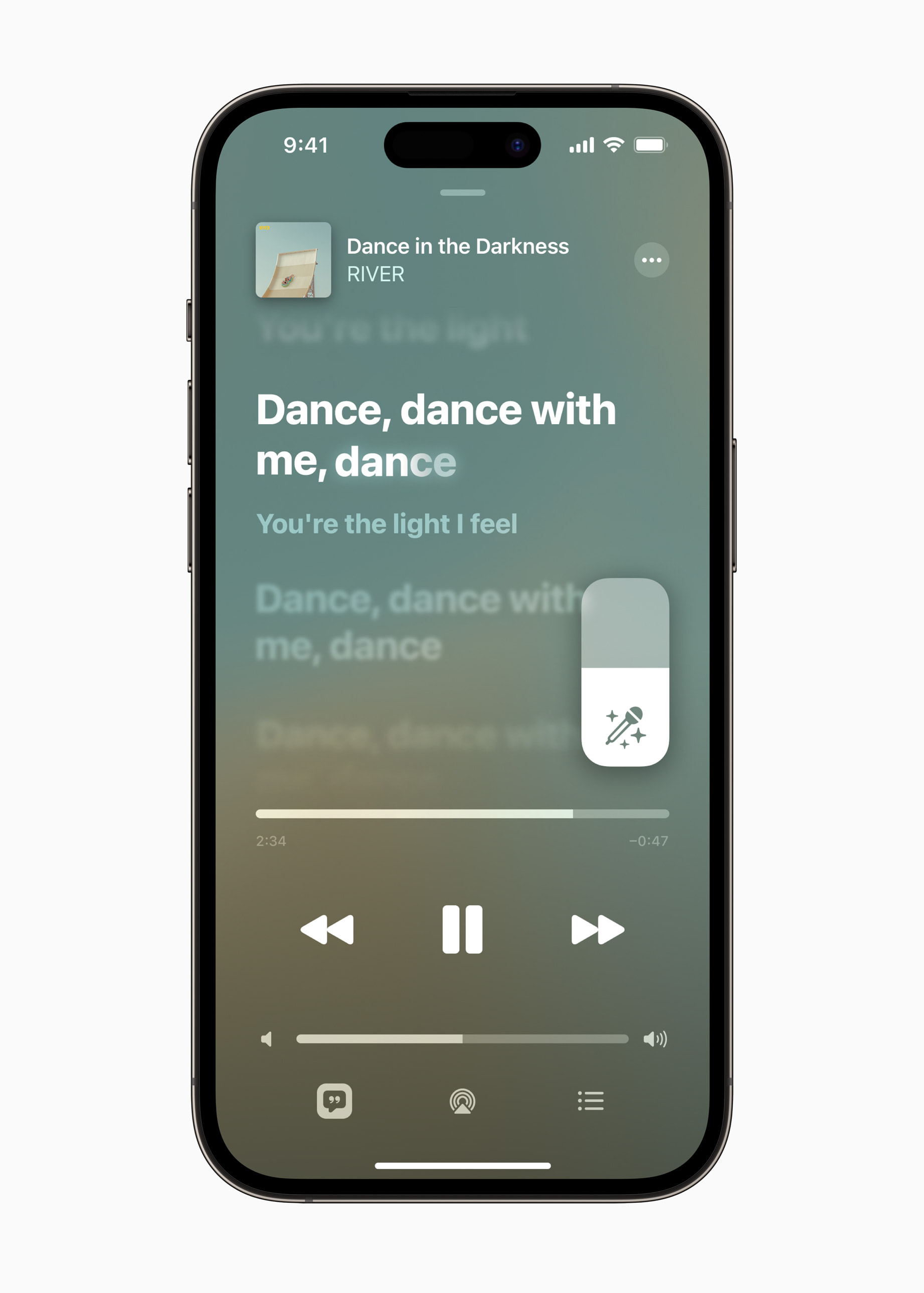 Sing along with Apple Music on iPhone - Apple Support (KG)