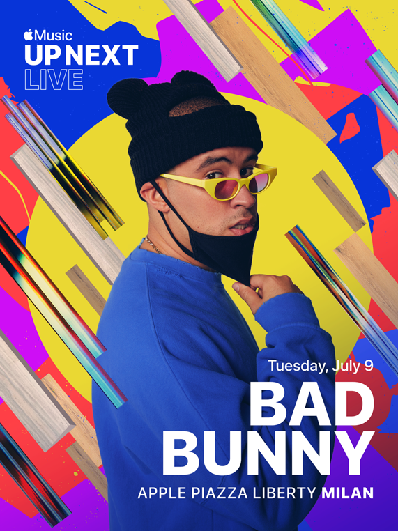 Apple Music Up Next Live featuring Bad Bunny at Apple Piazza Liberty.