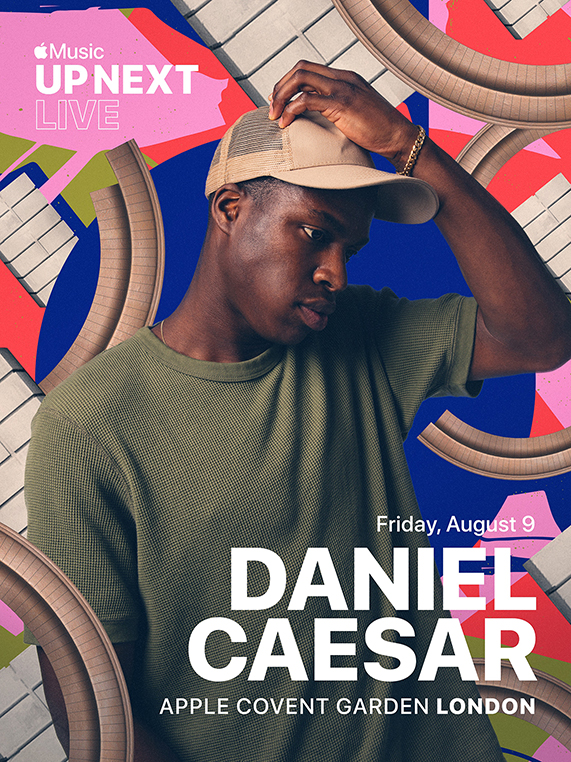 Apple Music Up Next Live met Daniel Caesar bij Apple Covent Garden.