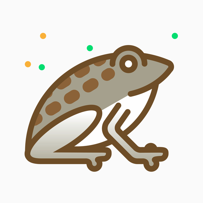 An animated badge shows from the limited edition Activity Challenge shows a frog.