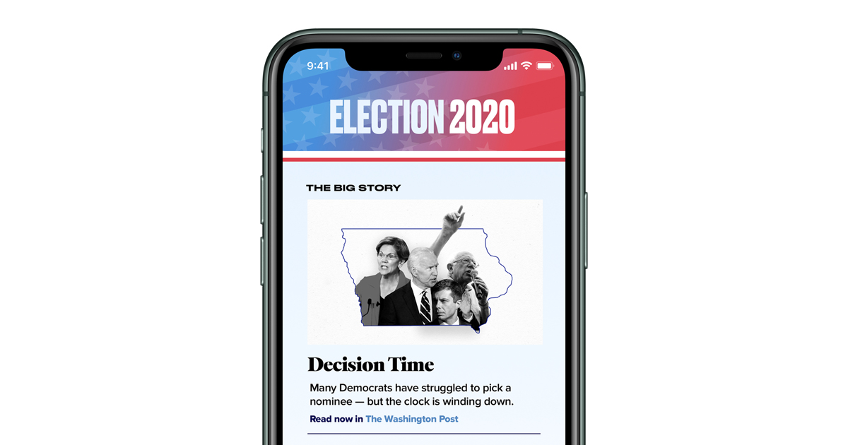 photo of Apple News launches special coverage of the 2020 presidential election image