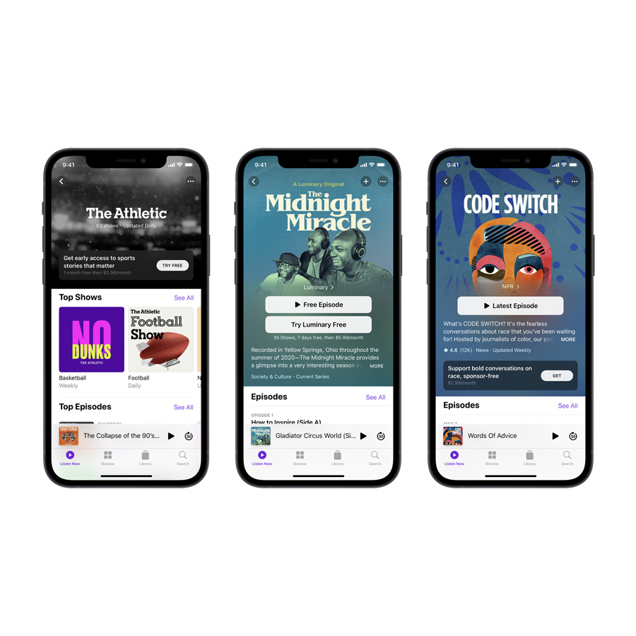 Apple leads the next chapter podcasting with Apple Subscriptions Apple