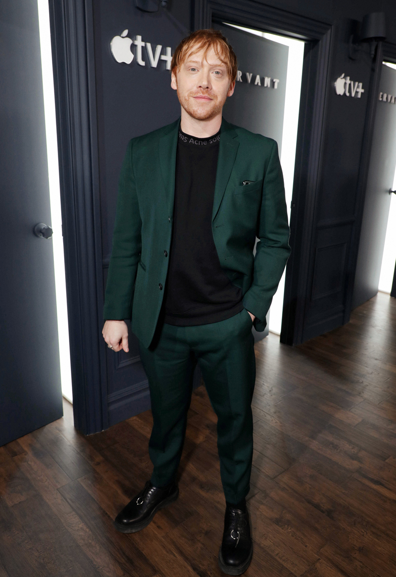 Rupert Grint at the global premiere of “Servant.”
