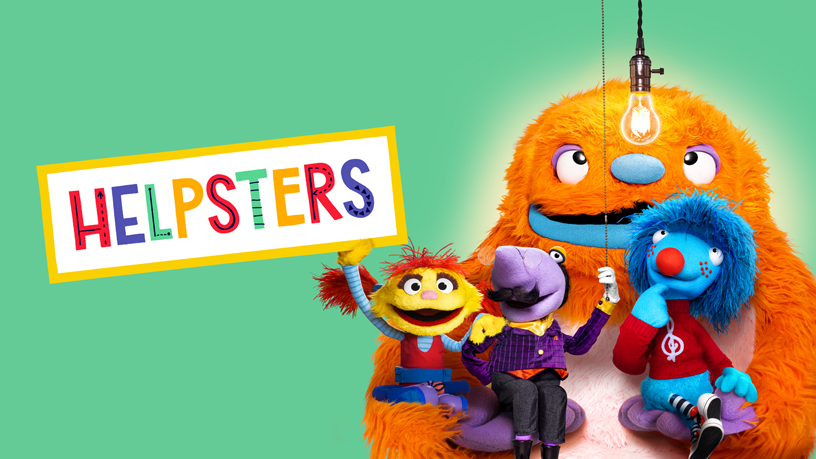 “Helpsters” title screen.