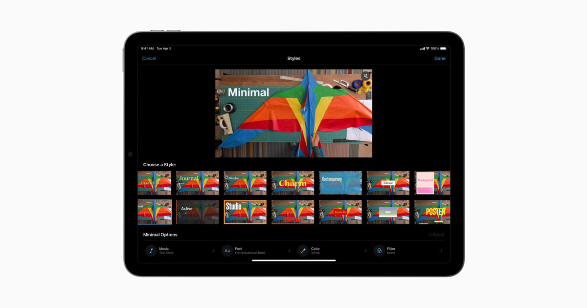 Apple présente une nouvelle version d’iMovie avec Storyboard et Magic Movie
