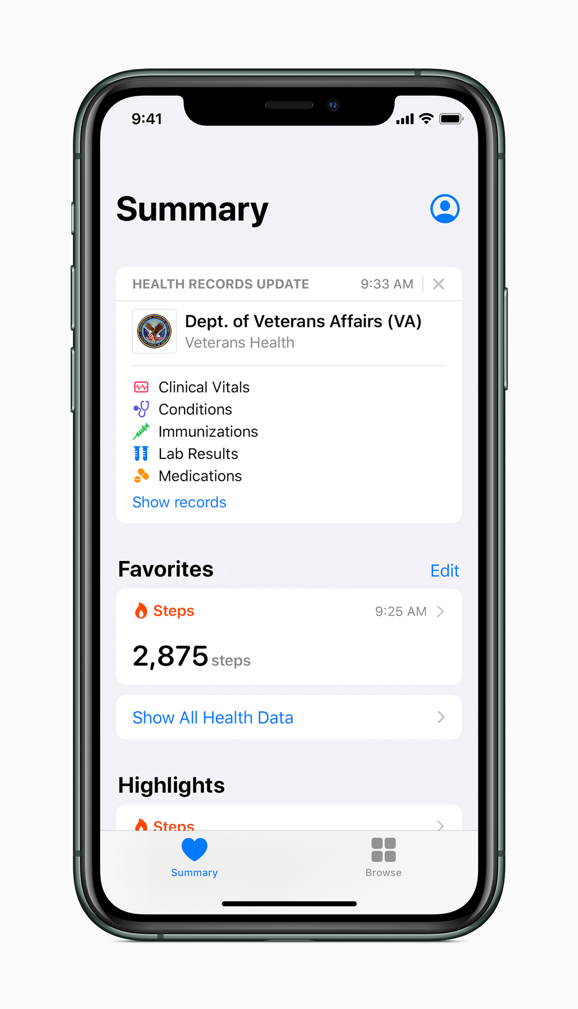 Health Records on iPhone now available to veterans across the US