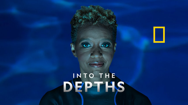 Apple Podcasts banner for “Into The Depths”.