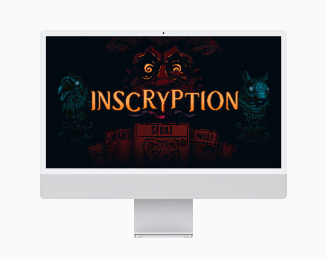 Une capture d’écran de Inscryption, jeu Mac de l’année.