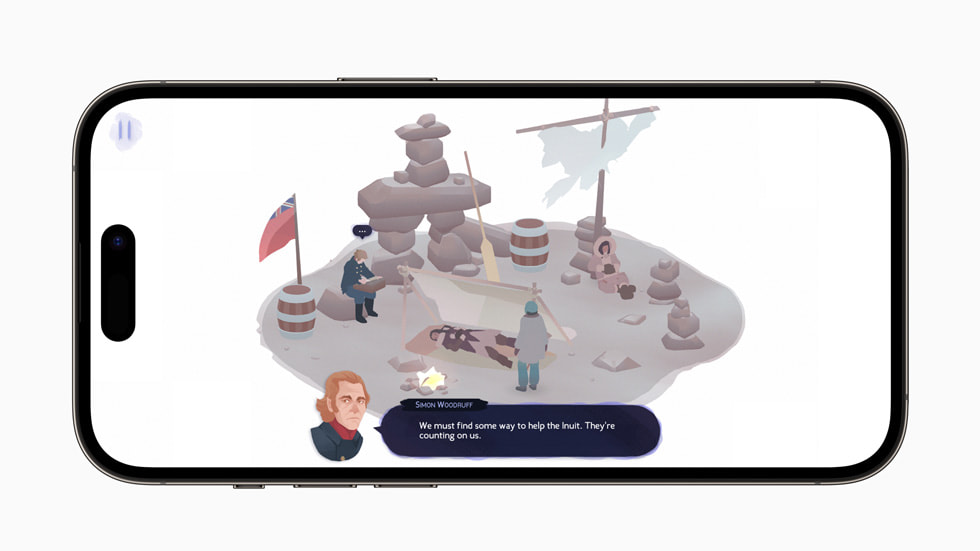 「文化影響力」類別獲獎 app《Inua - A Story in Ice and Time》的圖片。
