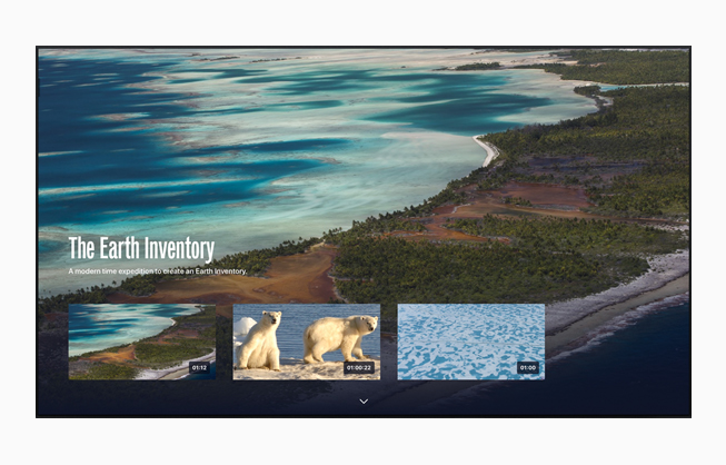 The Explorersを実行しているApple TV。