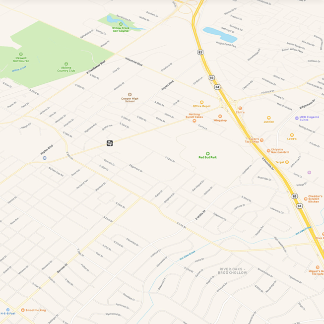 새로운 지도 앱의 도로 정보를 표시한 gif 이미지.