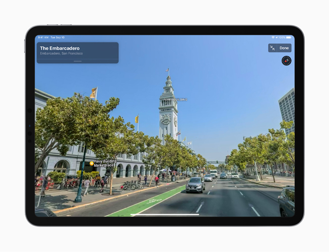 La nueva Vista Panorámica de Mapas en el iPhone 11 Pro.