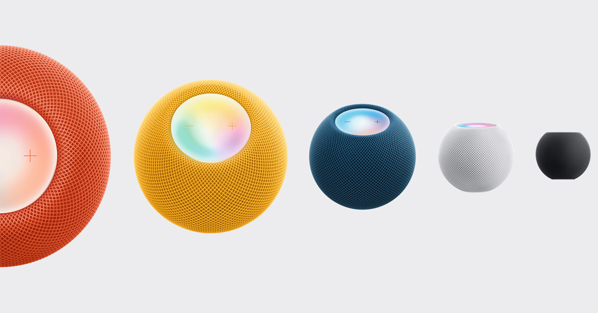 HomePod mini is available in bold new colors starting today