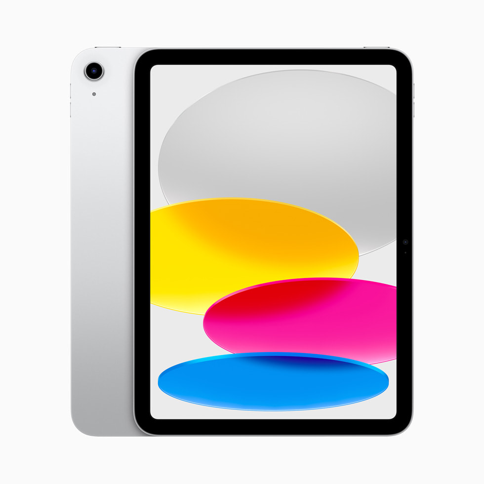 De nieuwe iPad in zilverkleurige uitvoering.